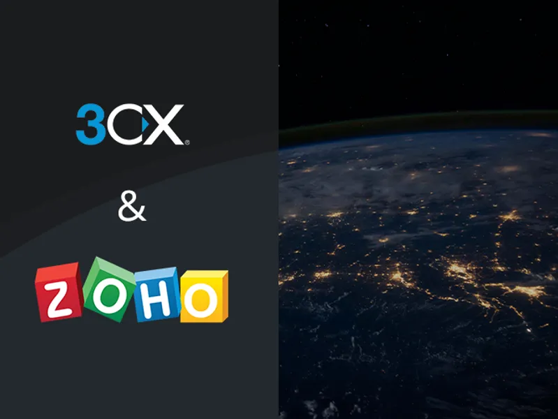 Illustration zur Integration von 3CX und Zoho
