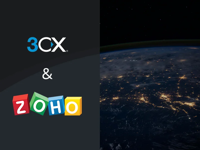 Illustration zur Integration von 3CX und Zoho
