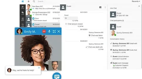 Chat-Kommunikation in Echtzeit mit 3CX Livechat